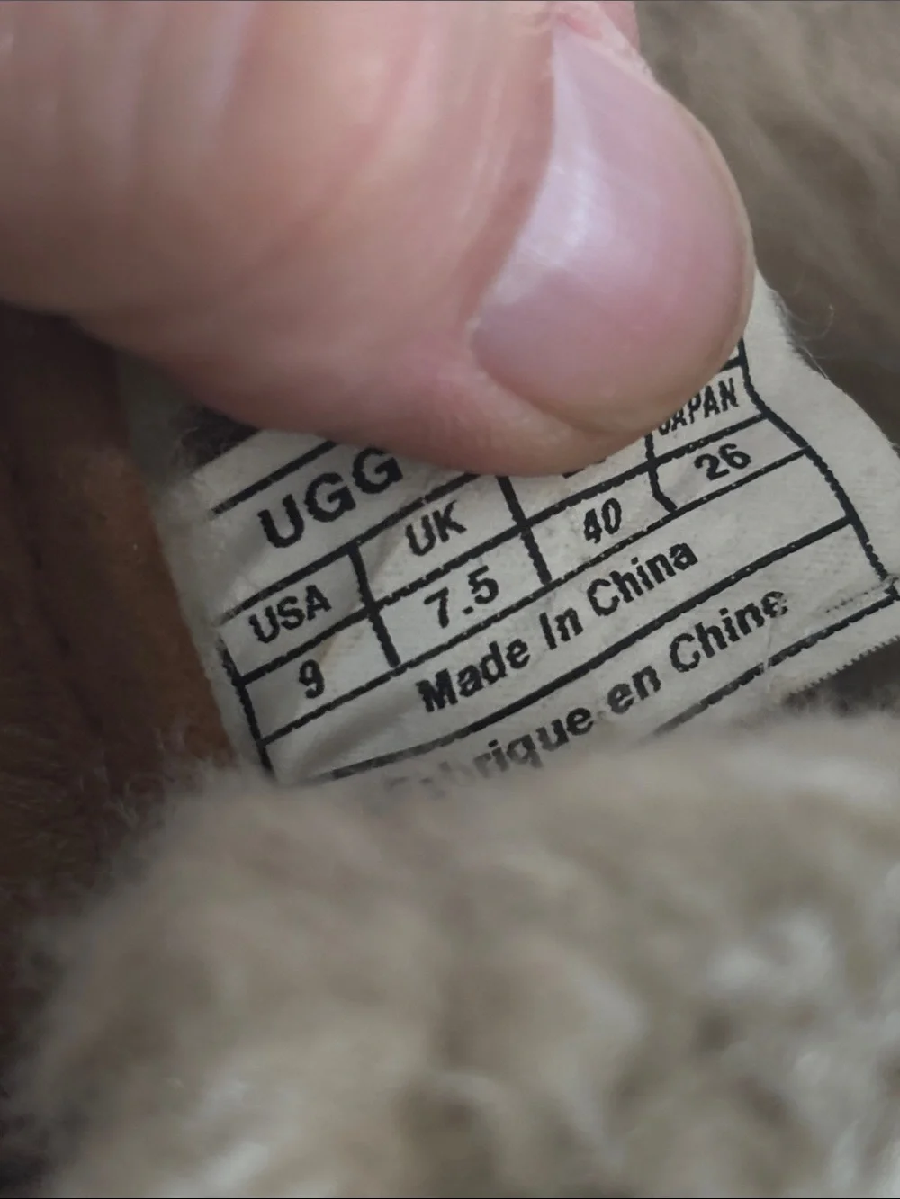 UGG Men's Brown Leather Shearling-Lined Snow Boots with Black Outsole